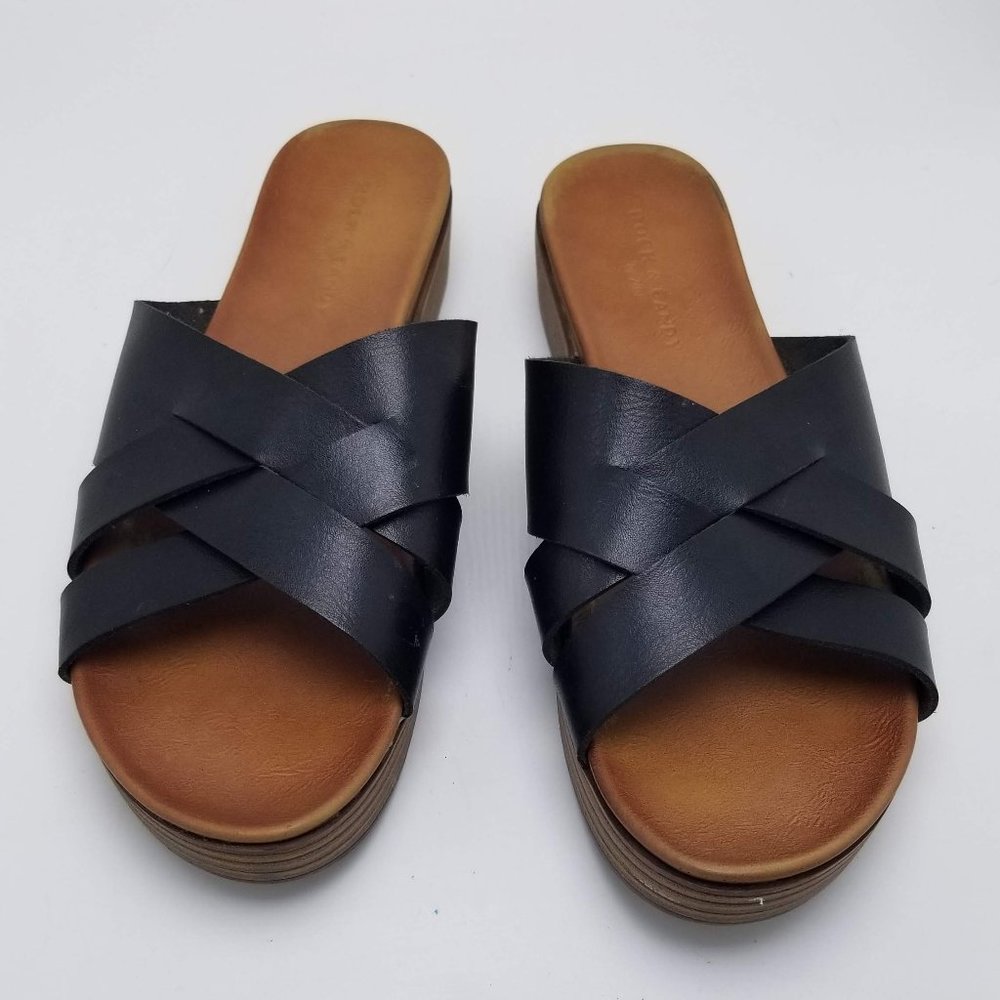 Women Black Sandals Rock & Candy by Zigi Women Strappy Sandals Size 10